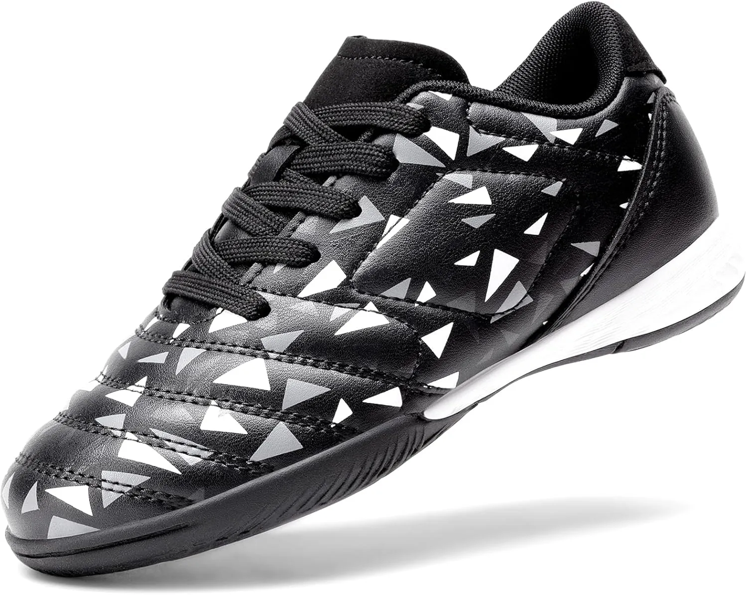 DREAM PAIRS Boys Girls Indoor Sneakers Lace Up Sport Athletic Casual IC Youth Futsal Football Soccer Shoes for Little/Big Kid