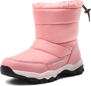 DREAM PAIRS Boys Girls Snow Boots Lightweight Slip Resistant Mid Calf Winter Shoes for Little/Big Kid