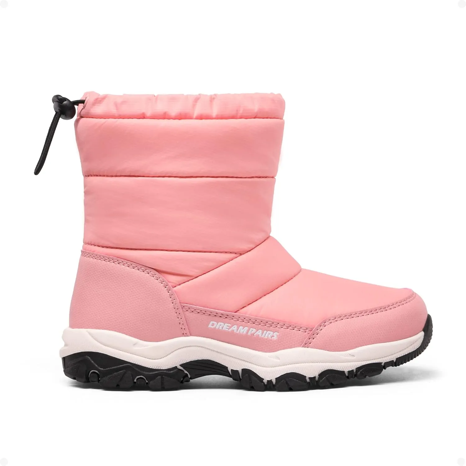 DREAM PAIRS Boys Girls Snow Boots Lightweight Slip Resistant Mid Calf Winter Shoes for Little/Big Kid