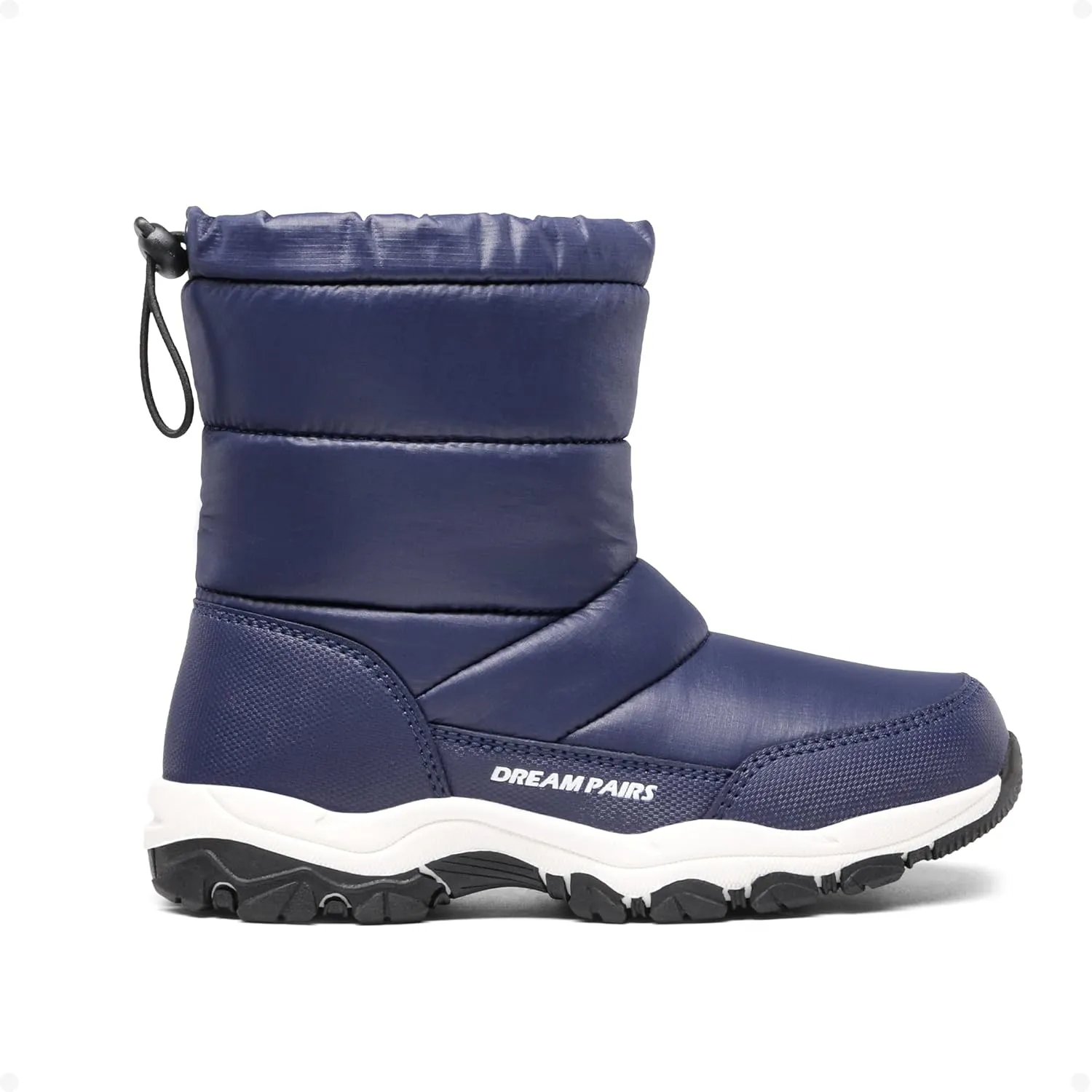DREAM PAIRS Boys Girls Snow Boots Lightweight Slip Resistant Mid Calf Winter Shoes for Little/Big Kid