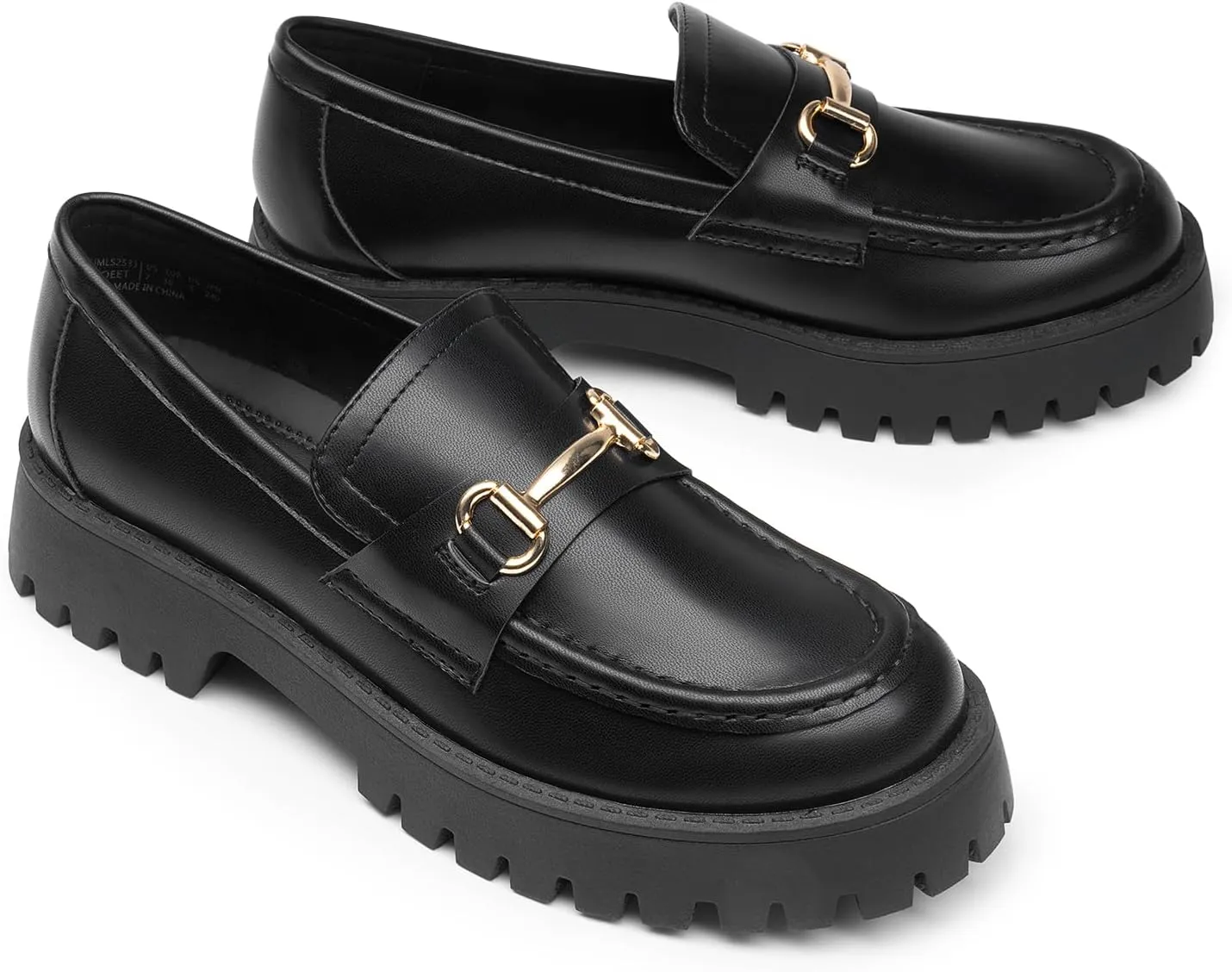 DREAM PAIRS Loafers for Women Platform Chunky Penny Loafer Slip On Casual Dressy Business Shoes with Arch Support