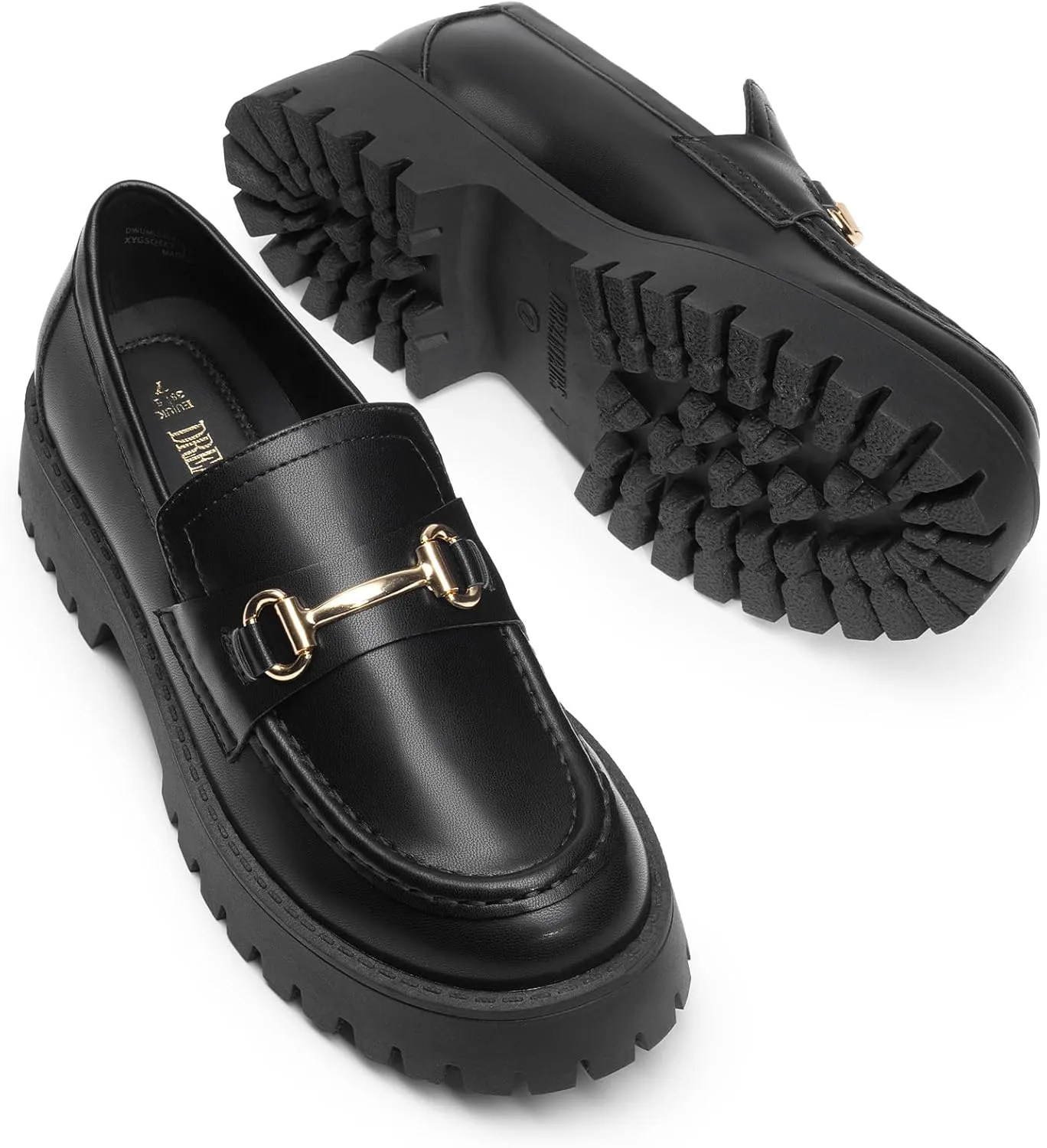 DREAM PAIRS Loafers for Women Platform Chunky Penny Loafer Slip On Casual Dressy Business Shoes with Arch Support