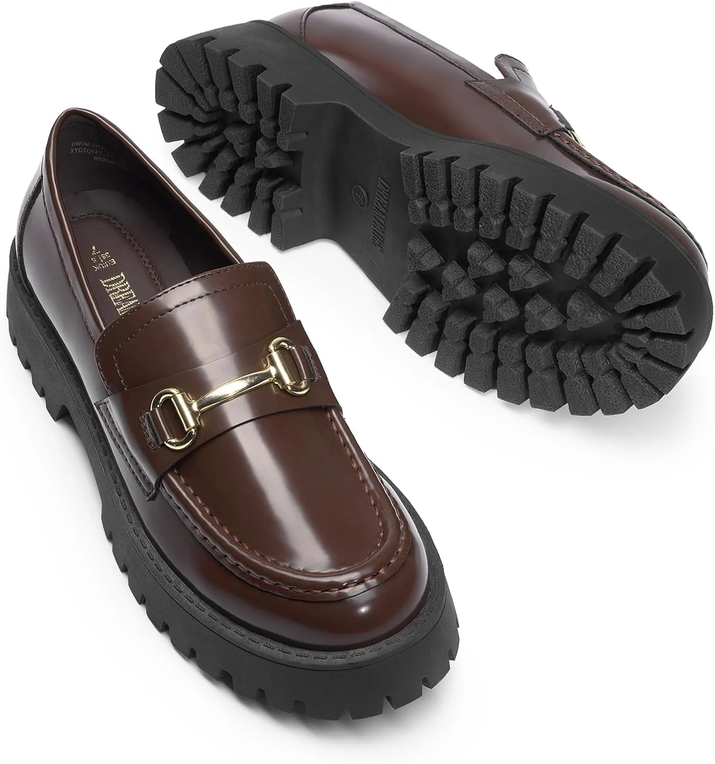 DREAM PAIRS Loafers for Women Platform Chunky Penny Loafer Slip On Casual Dressy Business Shoes with Arch Support