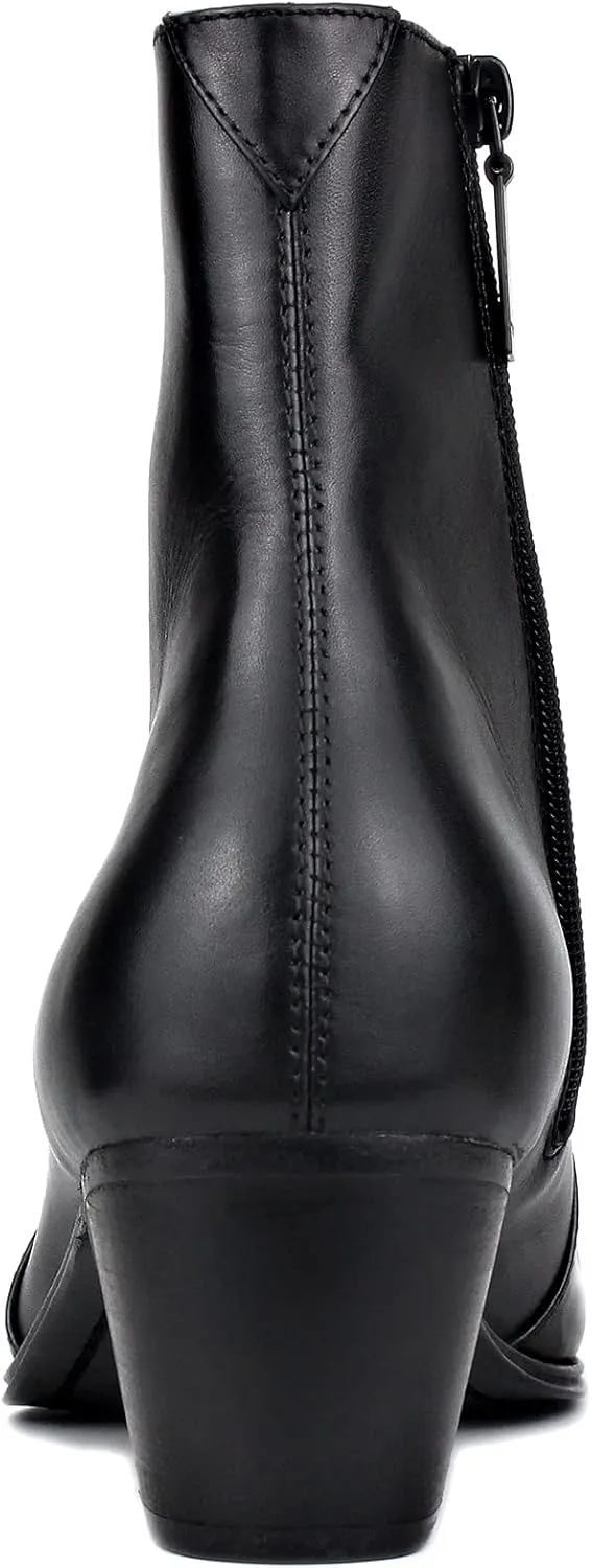 Dress Boot for Men Fashion Casual Chelsea Cowboy Ankle High Heels Boots CD-JY046-R