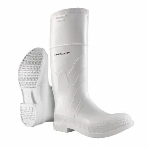 DUNLOP Protective Footwear, Steel Toe White Safety Lock, 100% Waterproof PVC, Lightweight and Durable Protective Footwear, Slip-Resistant, 8101200.08, Size 8 US