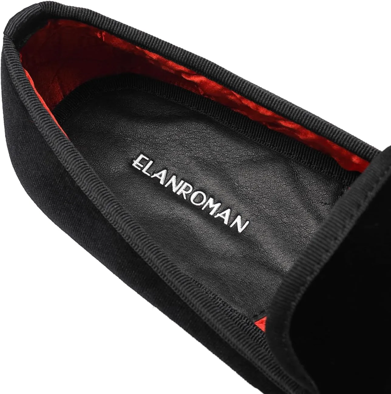 ELANROMAN Mens Dress Loafers Classic Patent Velvet Penny Tuxedo Shoes