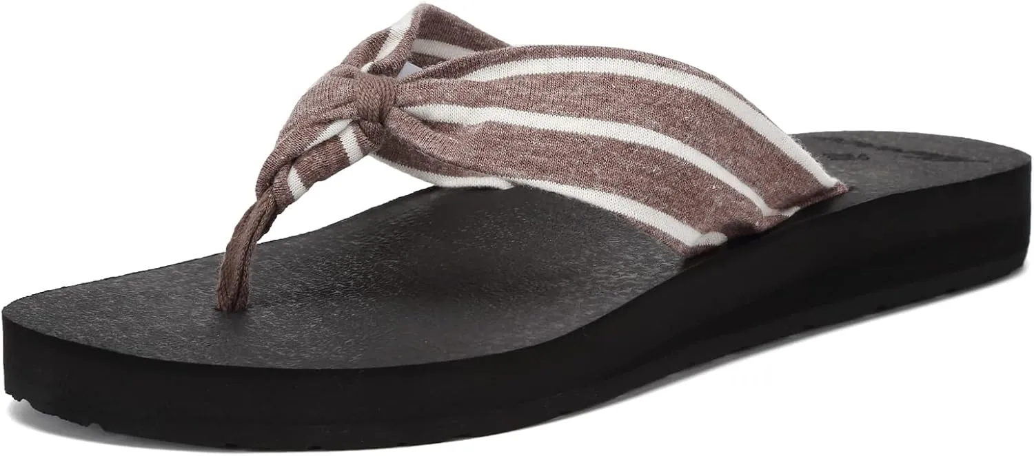 EQUICK Women's Flip Flops Arch Support Yago Mat Insole Sandal Casual Slipper Outdoor and Indoor-U219SLT003-N