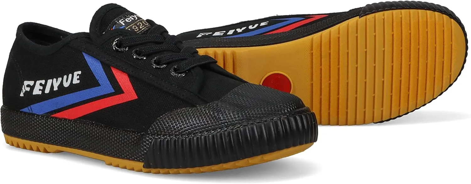 FEIYUE Fe Lo 1920 Kids No-Tie Elastic Lace Shoes, Unisex Low Top Childrens Sneakers for Martial Arts, Parkour, and Great for Every Day Casual Wear