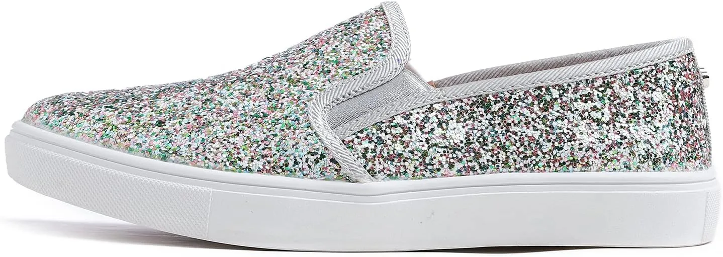FEVERSOLE Women's Fashion Slip-On Sneaker Casual Flat Loafers