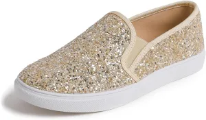 FEVERSOLE Women's Fashion Slip-On Sneaker Casual Flat Loafers