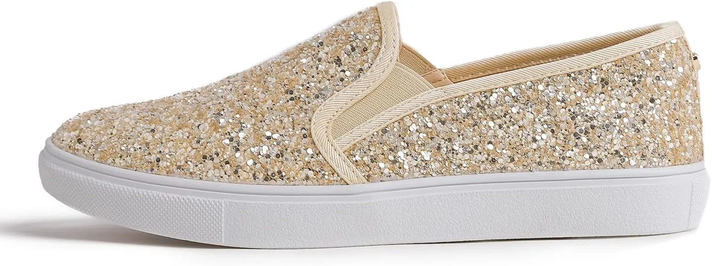 FEVERSOLE Women's Fashion Slip-On Sneaker Casual Flat Loafers
