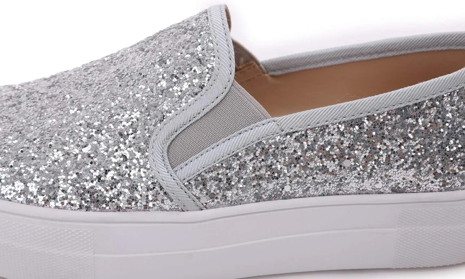 FEVERSOLE Women's Fashion Slip On Sneaker Casual Platform Loafers