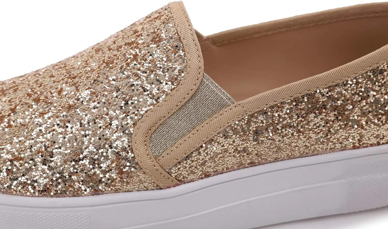 FEVERSOLE Women's Fashion Slip On Sneaker Casual Platform Loafers