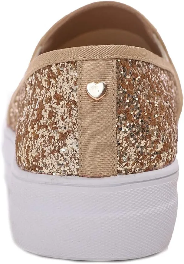 FEVERSOLE Women's Fashion Slip On Sneaker Casual Platform Loafers
