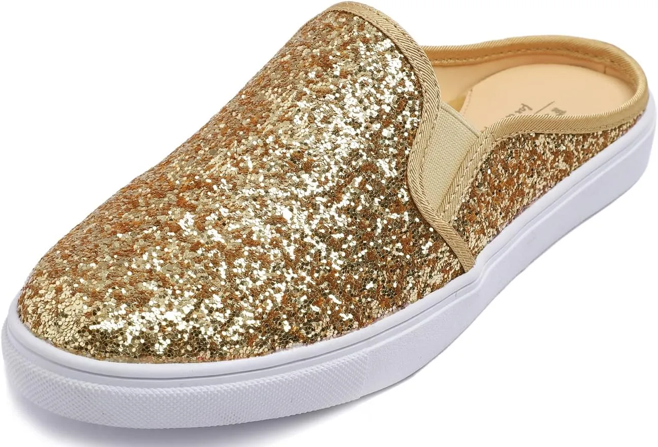 FEVERSOLE Women's Sport Mules Slip On Loafers Fashion Backless Sneakers