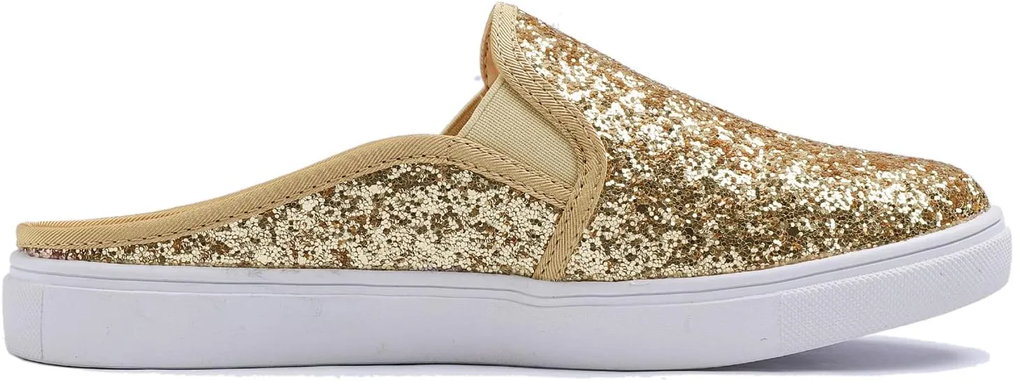 FEVERSOLE Women's Sport Mules Slip On Loafers Fashion Backless Sneakers