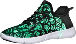 Fiber Optic LED Light up Shoes for Kids, Men and Women, Lightweight Sneakers USB Charging Glowing Party Shoes (US