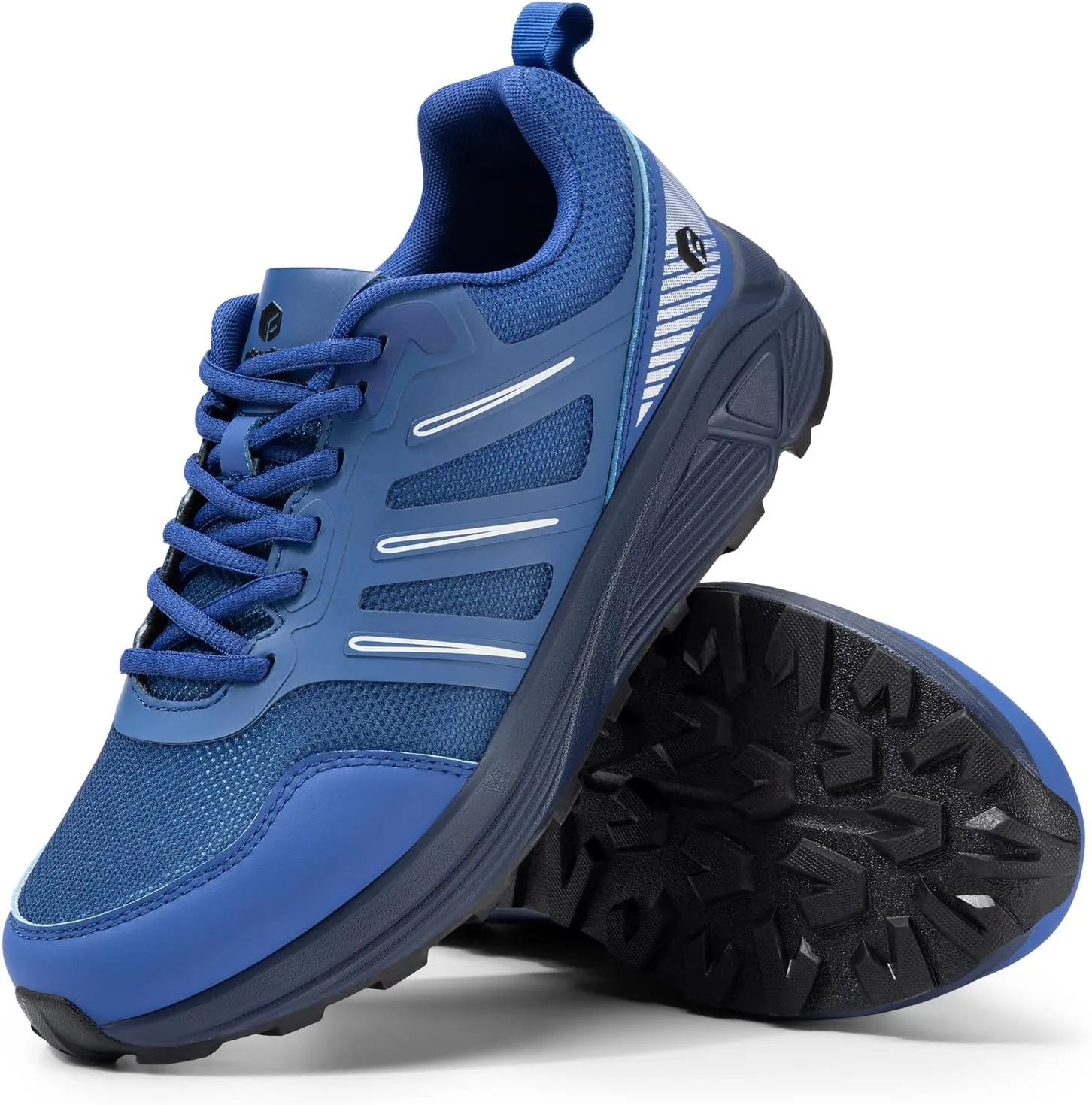 FitVille Extra Wide Mens Running Shoes Orthopedic Sneakers for Plantar Fasciitis Lightweight Men's Trail Running Shoes for Diabetic Men Wide Toe Box Shoes for Flat Feet Heel Pain Relief