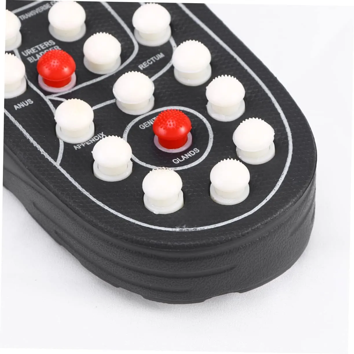 FRCOLOR Foot Massager for Circulation Reflex Massage Shoes Therapeutic Foot Relaxation Massager Tai Chi Gossip Slippers Size 44-45