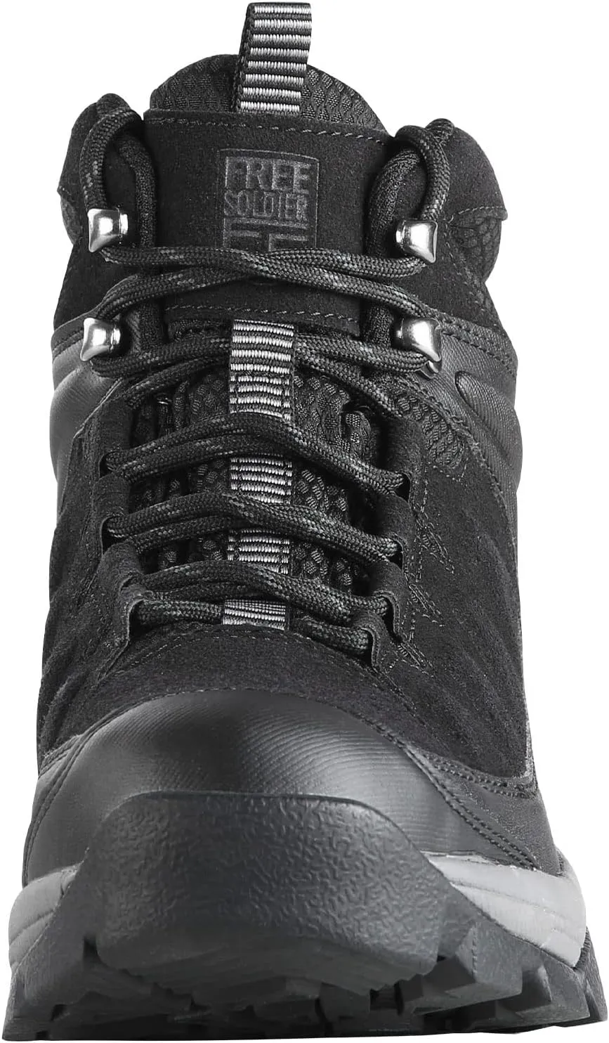 FREE SOLDIER Men's Hiking Boots Outdoor Lightweight Breathable Ankle Boots Waterproof for Trekking Hiking
