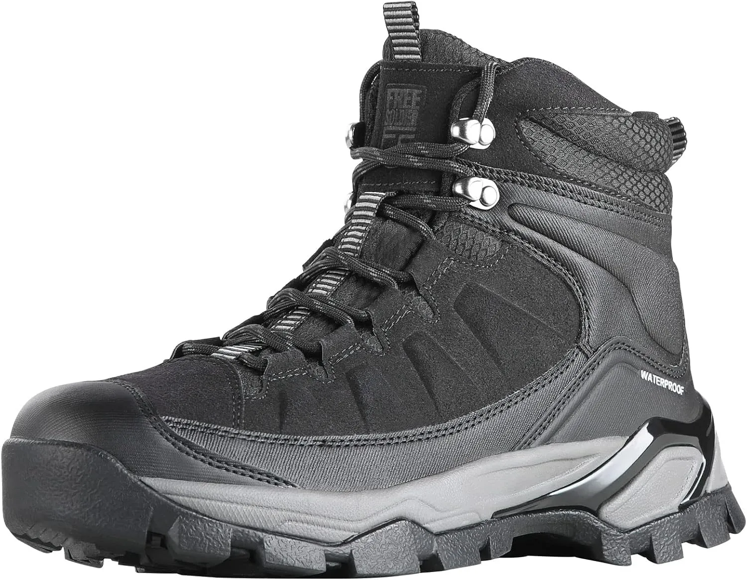 FREE SOLDIER Men's Hiking Boots Outdoor Lightweight Breathable Ankle Boots Waterproof for Trekking Hiking