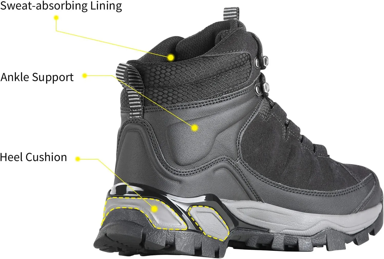 FREE SOLDIER Men's Hiking Boots Outdoor Lightweight Breathable Ankle Boots Waterproof for Trekking Hiking