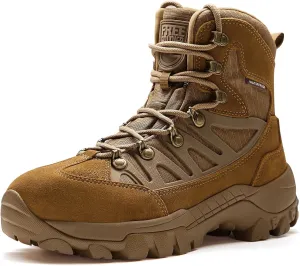 FREE SOLDIER Men's Waterproof Tactical Hiking Boots Military Work Boots Combat Boots