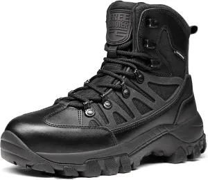 FREE SOLDIER Men's Waterproof Tactical Hiking Boots Military Work Boots Combat Boots(US Black 13)