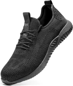 Furuian Steel Toe Shoes for Men Women Comfortable Non Slip Men's Safety Steel Toe Sneakers Industrial Warehouse Contstruction Work Shoes for Men