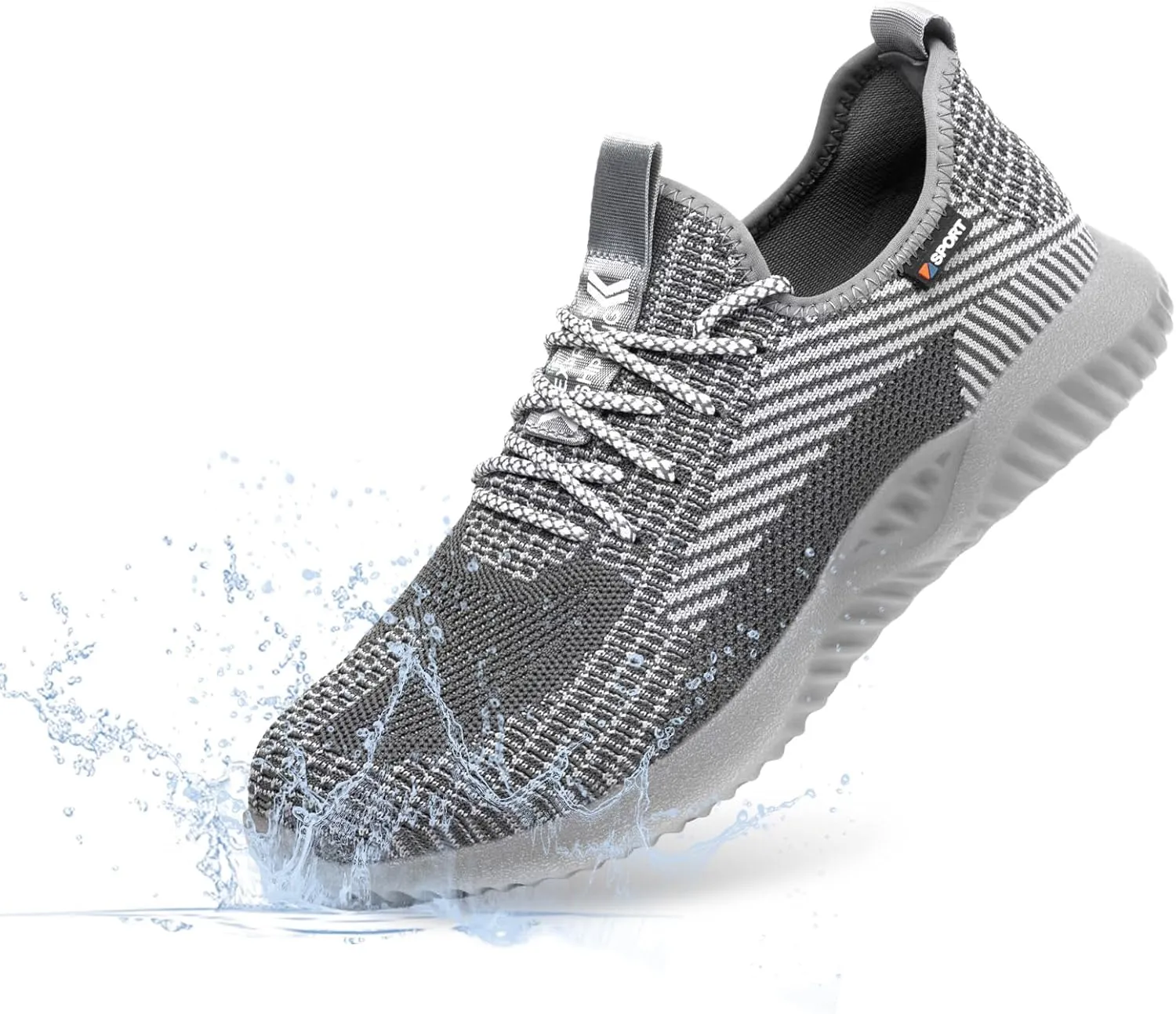 Furuian Waterproof Steel Toe Shoes for Men Comfortable Non Slip Safety Sneakers Warehouse Industry Contstruction Work Shoes for Men