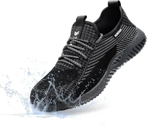 Furuian Waterproof Steel Toe Shoes for Men Comfortable Non Slip Safety Sneakers Warehouse Industry Contstruction Work Shoes for Men