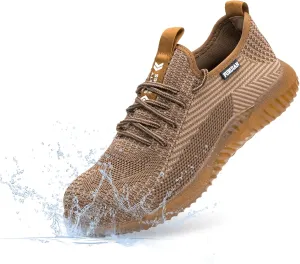 Furuian Waterproof Steel Toe Shoes for Men Comfortable Non Slip Safety Sneakers Warehouse Industry Contstruction Work Shoes for Men