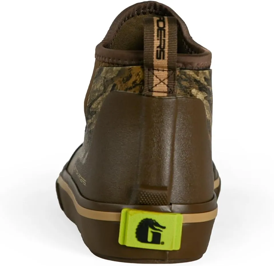 Gator Waders Men's Camp Boots - Durable Slip-Resistant Neoprene Lined Waterproof Ankle Boots for Camping, Fishing & Hiking