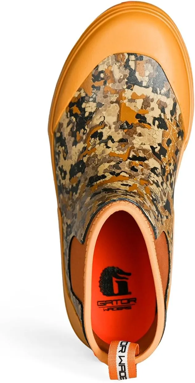 Gator Waders Men's Camp Boots - Durable Slip-Resistant Neoprene Lined Waterproof Ankle Boots for Camping, Fishing & Hiking