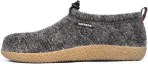 Giesswein Slipper Vent - Closed Felt Slippers for Women & Men, Anti-Slip Sole, Warm Mules with Replaceable Footbed