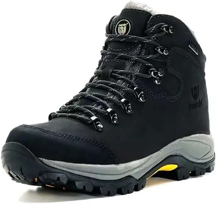 hiwalk Men's Waterproof Hiking Boots Breathable All-Terrain Lightweight Ankle Boots Trekking Working Climbing Shoes