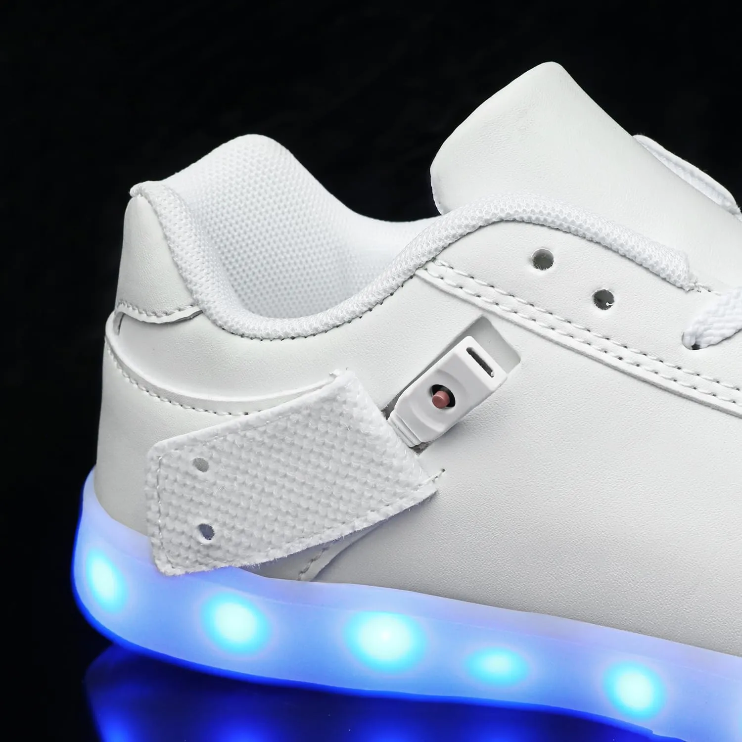 JEVRITE Unisex LED Light Up High Top Sneakers - USB Charging for Women & Men - Couples Shoes