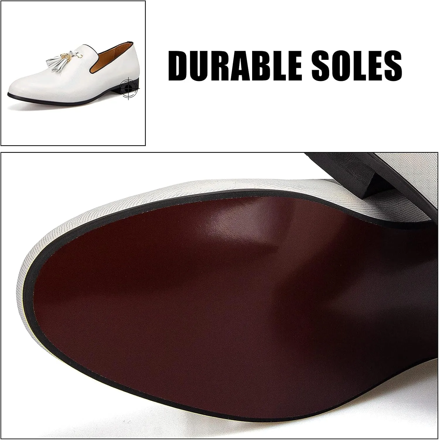 JITAI Men's Fashion Loafers Wedding Shoes Loafers for Men Party Shoes