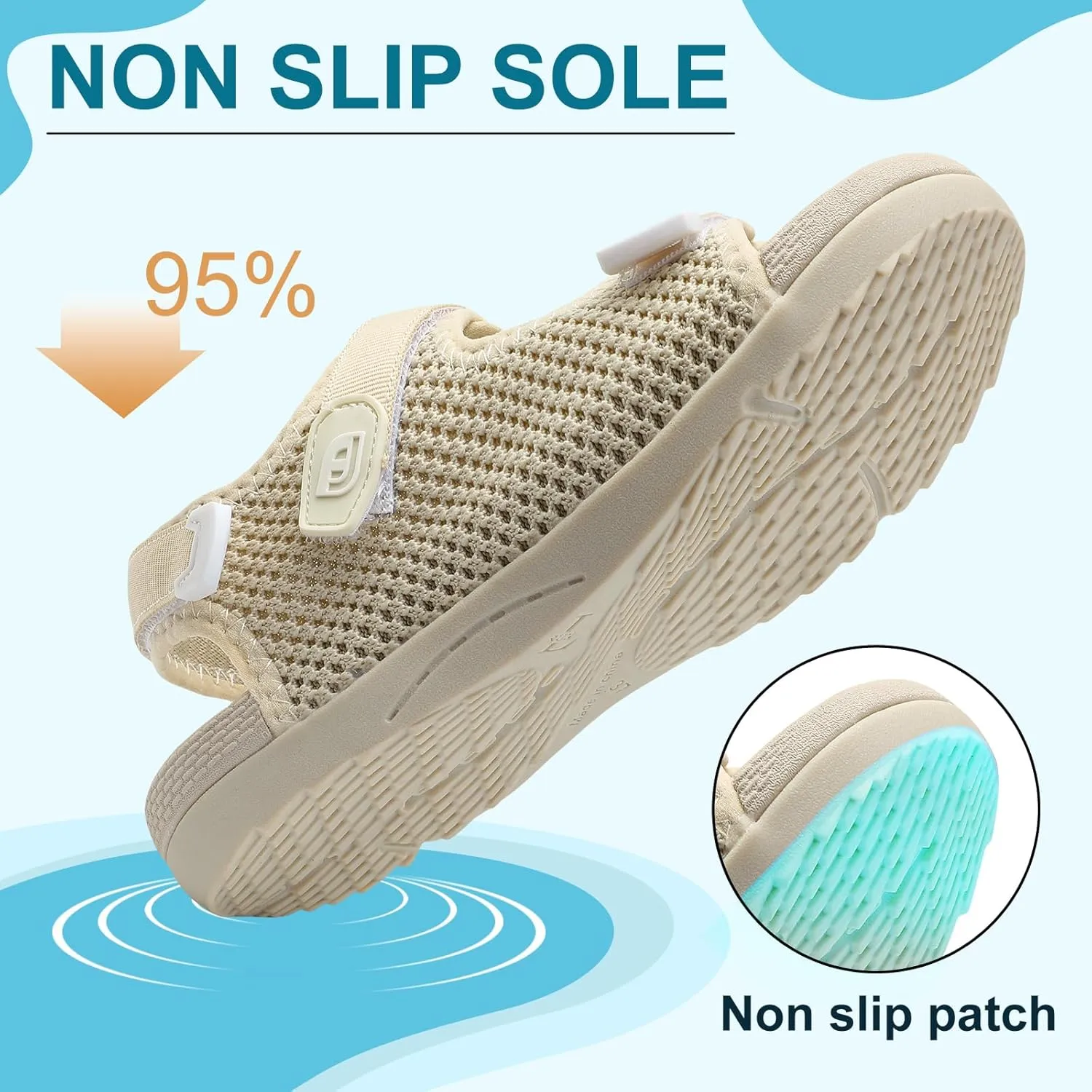 JOINFREE Womens Orthopedic Walking Hiking Sandals Adjustable Open Toe Sports Water Sandals with Plantar Fasciitis Arch Support Thick Athletic Cushion Outdoor Beach Sandals