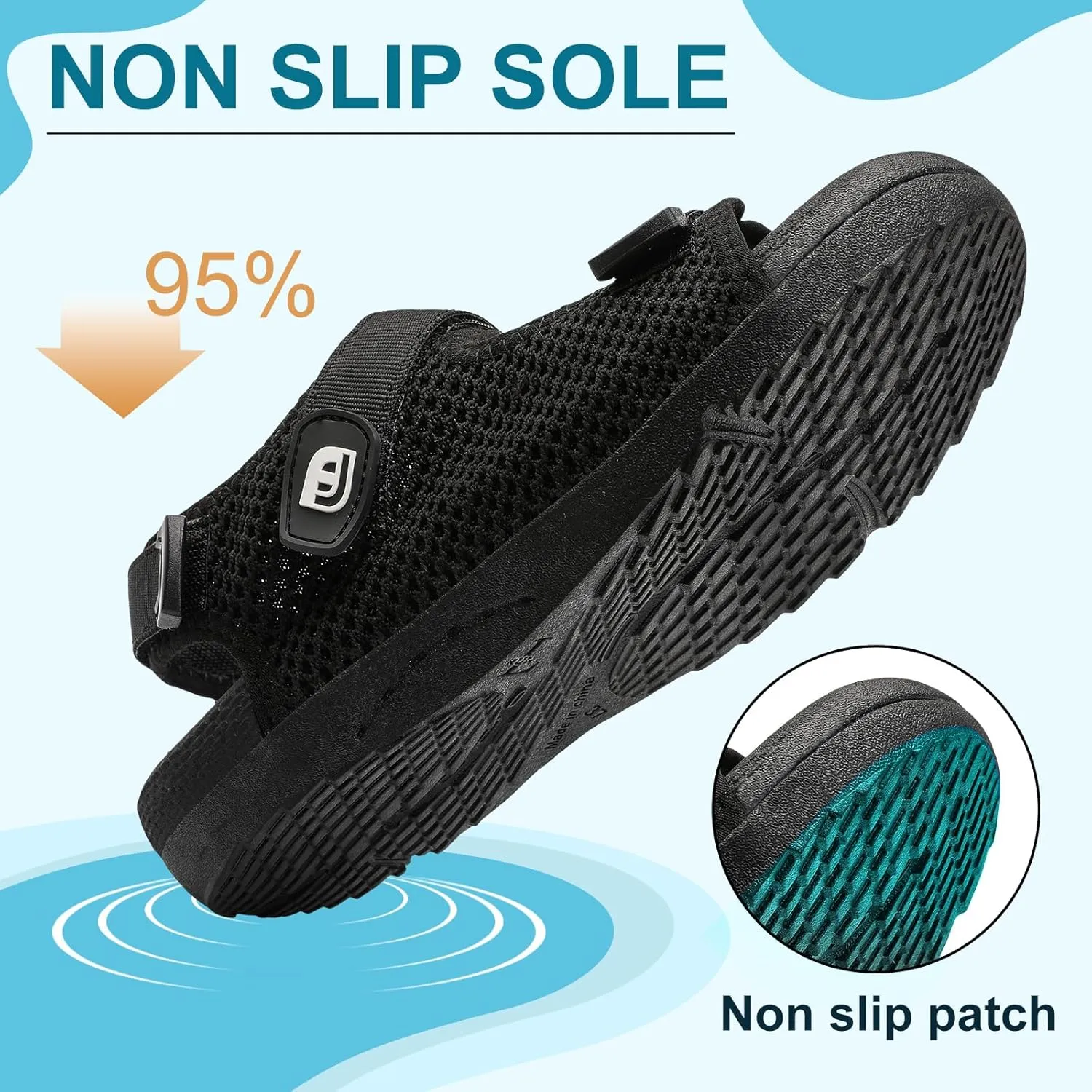 JOINFREE Womens Orthopedic Walking Hiking Sandals Adjustable Open Toe Sports Water Sandals with Plantar Fasciitis Arch Support Thick Athletic Cushion Outdoor Beach Sandals