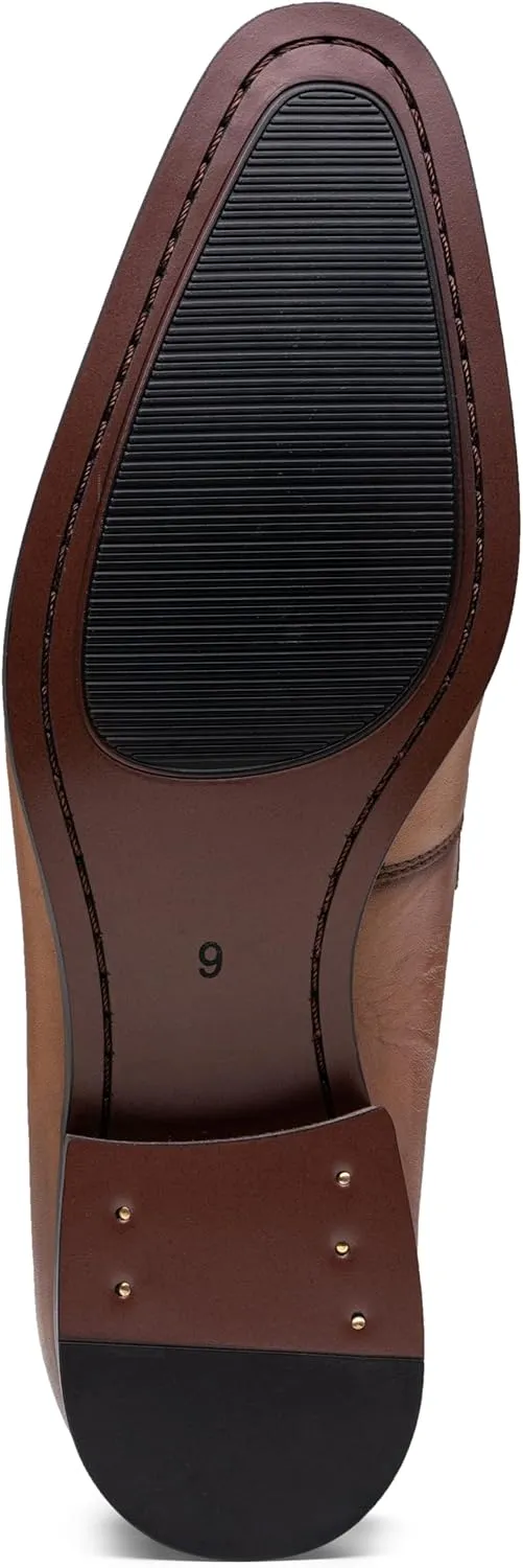 Jouesn Men's Dress Shoes Premium Leather Penny Loafers for Men Slip-On Formal Dress Loafers for Men