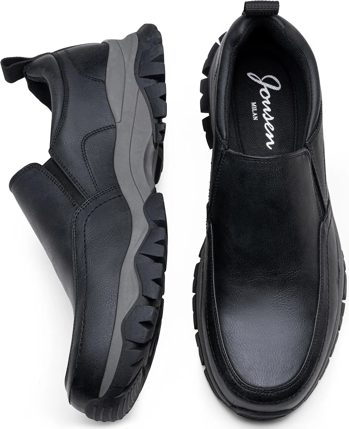 Jousen Loafers for Men Arch Support Comfortable Mens Slip On Shoes
