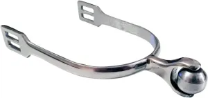Just E Joy Horse Spurs Western Stainless Steel Spurs w/Roller Ball for Equestrian Boots Men Women Rider Horsemanship Lovers