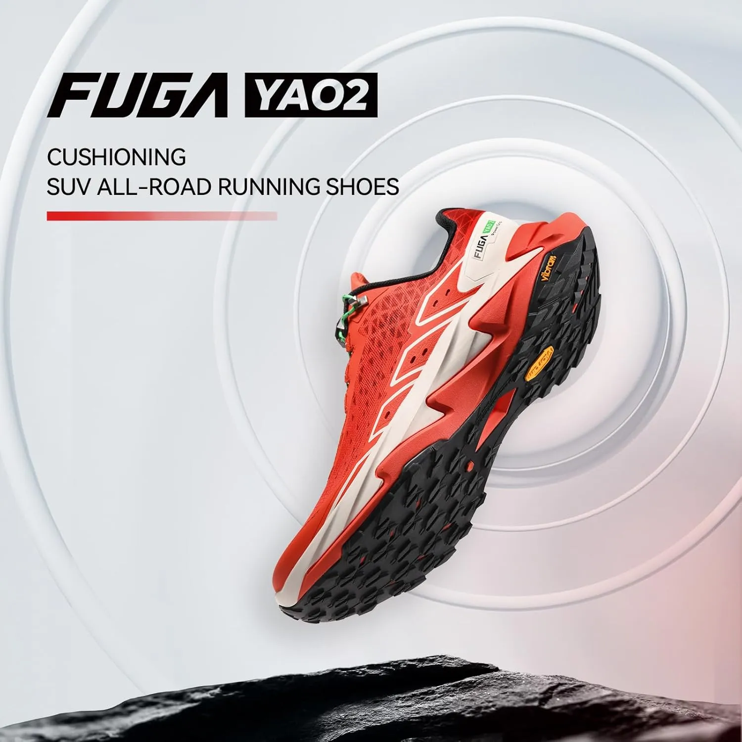 KAILAS Men's Fuga Yao Trail Running Shoes Non-Slip Lightweight Jogging Shoe Walking Hiking Outdoor Footwear Sport Sneakers