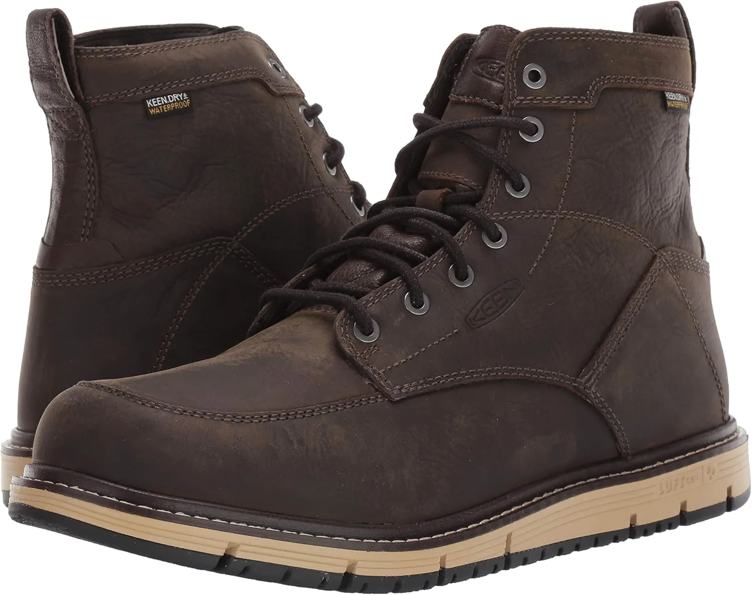 KEEN Utility Men's San Jose 6" Soft Toe Waterproof Wedge Work Boots