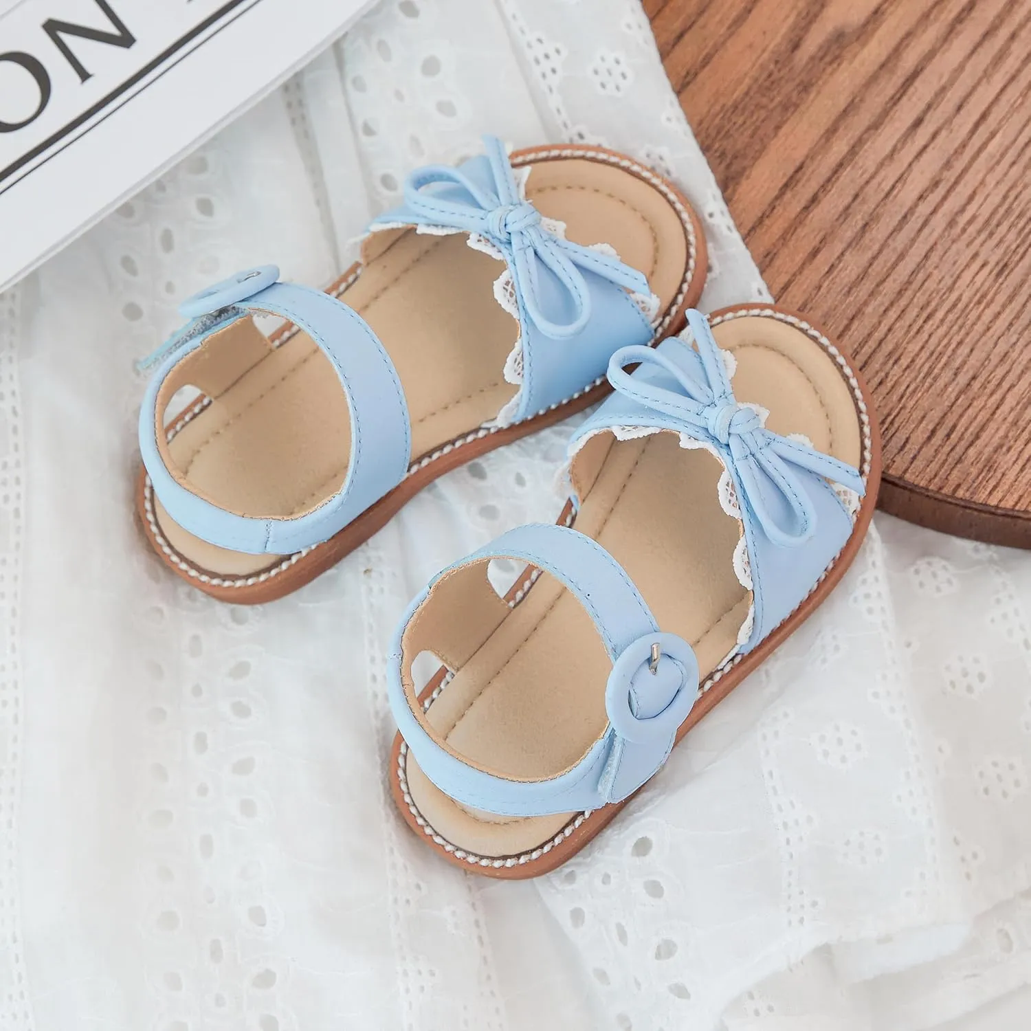 Kiderence Toddler Girls Sandals Little Girls Kids Summer Shoes Toddler Sandals