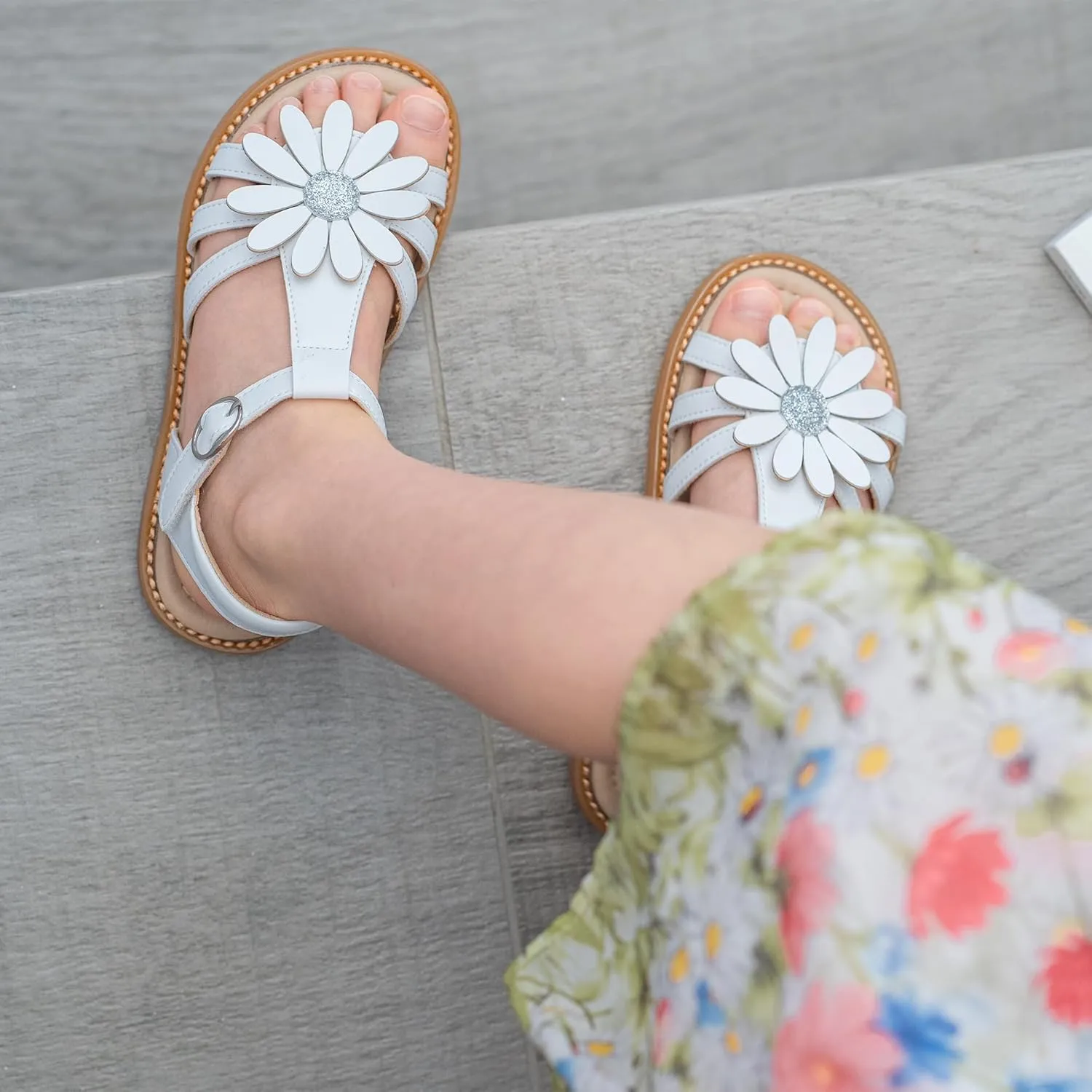 Kiderence Toddler Girls Sandals Little Girls Kids Summer Shoes Toddler Sandals