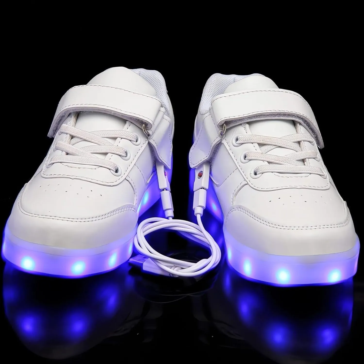 Kids LED Light up Shoes Sneakers Flashing Trainers USB Rechargeable Glowing Luminous for Boys Girls Toddler Child