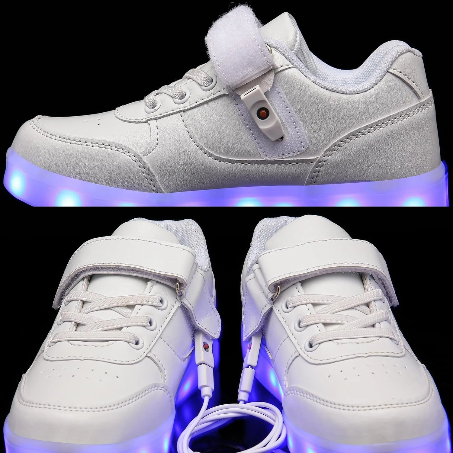 Kids Light up Shoes Led Shoes for Boys Girls USB Charging Flashing Trainers High Top Sneakers