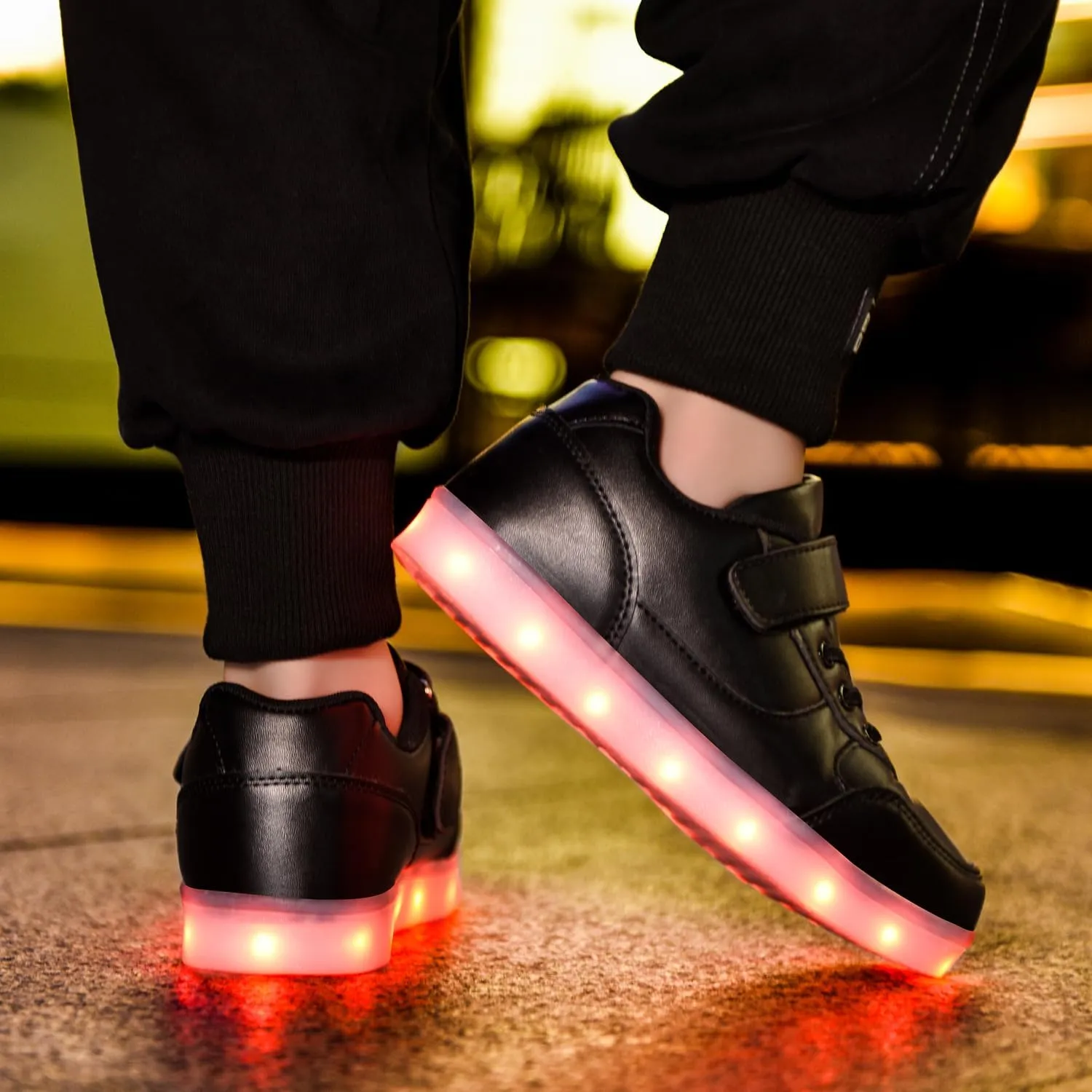 Kids Light up Shoes Led Shoes for Boys Girls USB Charging Flashing Trainers High Top Sneakers
